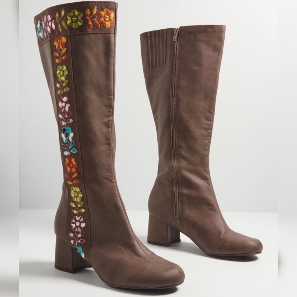 Bait Footwear mod style embroidered boots.